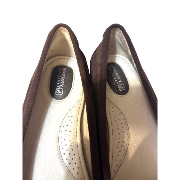 Sperry Womens Brown Suede Loafers Size 7.5 - Picture 3 of 8